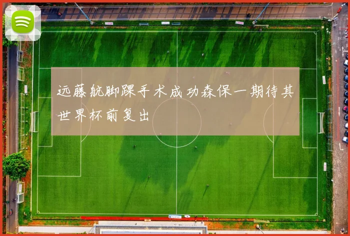 远藤航脚踝手术成功森保一期待其世界杯前复出